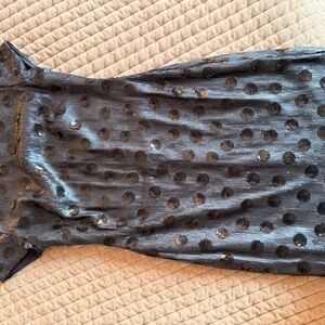 Ralph Lauren Shimmering Blue Mini Dress with Black Polka Dots